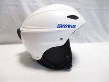 M231215O80★SWANS スキー ヘルメット ホワイト L★ヤフオクおてがる発送！★_画像4