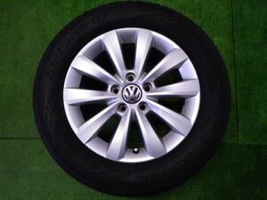 ★VW ザ ビートル 16CBZ★1本 215/60R16 フォルクスワーゲン 純正 アルミ 112 5H 57mm 16インチ 6.5J +44 中古 ホイール