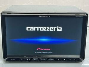 動作品 送料無料 Carrozzeria カロッツェリア 2011年 AVIC-ZH07サイバーナビ フルセグ地デジ TV SD/Bluetooth/DVD/CD/HDD/AUX(E1)