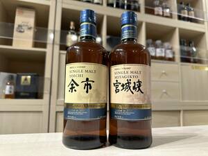 121652.53 NIKKA Односолодовый виски Yoichi / Miyagikyo Manzanilla Wood Finish 2018 Набор из 2 бутылок [Ограниченная доставка в префектуре Фукуока]