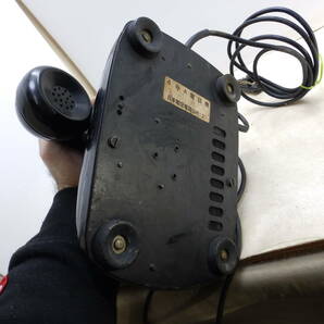 2 黒電話 電話機 昭和レトロ アンティーク 卓上 日本電信電話公社 レトロ 4号機 A型 ひかり電話につないで104かけ通話できた。の画像5