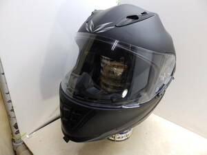 116 MOTORHEAD フルフェイスヘルメット XLサイズ マッドブラック クリアシールド ワンタッチバックル 中古！