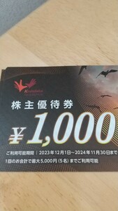 最新　コシダカ　株主優待　10000円分