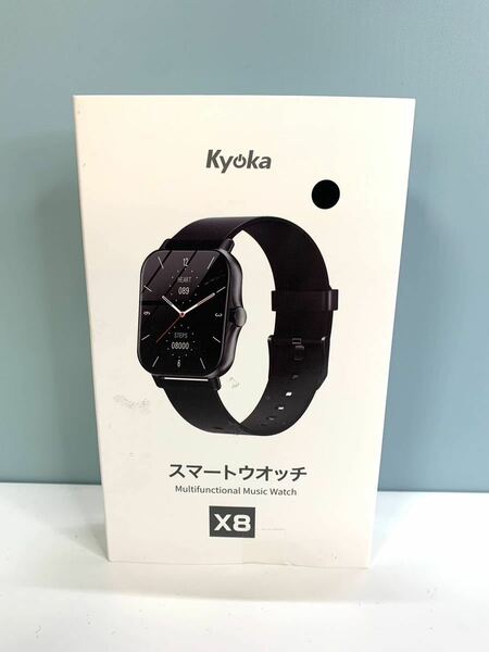 【送料無料】KYOKA スマートウォッチ x8 通話 音楽腕時計 Bluetoothスポーツウォッチ GPS歩数計 録音 ミュージック (ブラック)《A84》