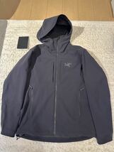 美品　アークテリクス　ガンマ MX フーディ　黒　ブラック　メンズ　ソフトシェル　ジャケット　防風　防寒　ARC'TERYX GAMMA MX HOODY _画像1