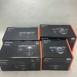 ジャンク/返品不可　箱4個セット　SONY α6400, α7RⅣ, α7C, α7Cレンズキット　#j01730 j9