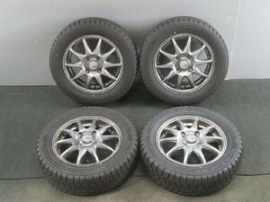 【即決! 即日発送可】SPORT ABELIA 13× 4J +43 4H 100PCD ホイール North Trek N5 スタッドレス タイヤ付 155/65R13 中古 11419