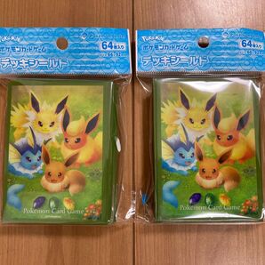 ポケモンカード デッキシールド 2点 イーブイと進化 スリーブ