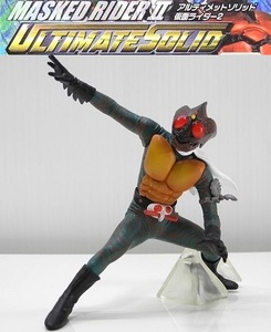 バンダイ アルティメットソリッド「仮面ライダーアマゾン」～仮面ライダー2 ※開封品、専用カード付き