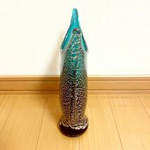 D12017 花瓶 青森県 伝統工芸品 津軽びいどろ フラワーベース ガラス花瓶 花器 花入インテリア_画像5