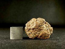 希少 ユレイライト 隕石 NWA11448 メテオライト 3.5g モロッコ 天然石 宇宙由来 石質隕石 パワーストーン 原石 鉱物標本 エンドカット美品_画像1
