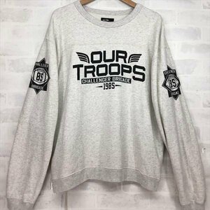 CHALLENGER チャレンジャー 21AW TROOPD クルーネック スウェット SIZE: L グレー MH632023121410