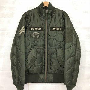 AVIREX アヴィレックス 6162141 中綿入り パディング アーミー ジャケット キルティング SIZE: XL カーキ MH632023122704