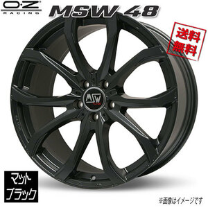 OZレーシング MSW48 マットブラック 17インチ 5H114.3 7.5J+45 1本 73 業販4本購入で送料無料