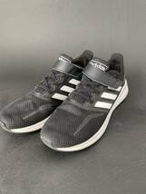 クリーニング済み adidas BLACK&WHITE スニーカー 20.5cm_画像1