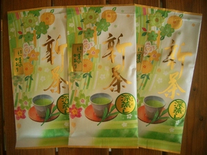 2023年産 新茶 静岡県産 送料無料 深むし茶　初芽の香り１００ｇ×3袋×２セット（６袋） 深蒸茶緑茶！ギフトに最適！風味香抜群！