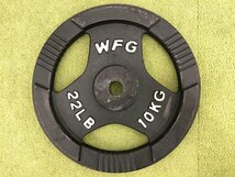 WFG アイアンプレート 10kg×2枚 ペア 総重量20kg 穴径28mm 筋トレ ホームジム バーベル ダンベル エクササイズ トレーニング T11091S_画像2