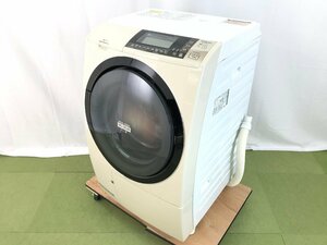 美品 日立 ヒートリサイクル風アイロン ビッグドラム スリム ドラム式洗濯乾燥機 BD-S8700L 左開き 斜型 洗濯10kg 乾燥6kg 14年製 TD12005S