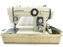 JANOME ジャノメ 680 家庭用ミシン ハードケース ハンドメイド 手工芸 フットコントローラー付き ジャンク品 T12009su_画像1