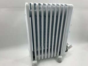 美品 DeLonghi デロンギ オイルヒーター アミカルド RHJ35M1015-LG 床置き 1500W チャイルドロック エコモード 暖房 d12067su