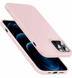 (M) ESR iPhone 12 用 ケース シリコンカバー ピンク