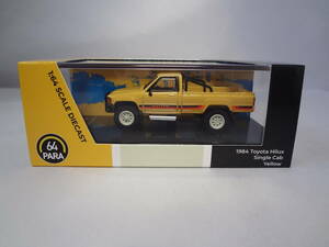 PARA　1/64　1984 Toyota Hilux Single Cab　Yellow　RHD　PA-65523　トヨタ ハイラックス シングルキャブ　イエロー