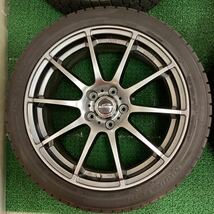 スタッドレス 社外アルミセット18x8J+35 114.3-5H中古品4本_画像3