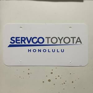 SERVCO TOYOTA HONOLULU ハワイ サーフコ トヨタ ホノルル ナンバー インナー プレート HILIFE UDOWN IN4MATION 808ALLDAY USDM HDM