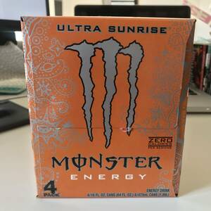 4ps.@ pack Monster Energy drink Ultra Sunrise Zero calorie Zero shuga-MONSTER ENERGY ULTRA RED USDM HDM not yet sale in Japan 