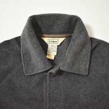 ★90s ヴィンテージ エルエルビーン L.L.Bean フリース フィールド ジャケット M グレー ビンテージ アウトドア カバーオール 古着★_画像5