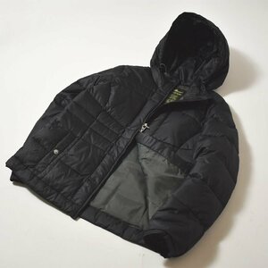 ♪グースダウン！アウトドア古着 エディーバウアー EDDIE BAUER ダウンジャケット S ブラック パデット キルティング ウィンドブレーカー♪