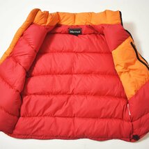 ★オールド ビッグシルエット マーモット Marmot ナイロン アルパイン ダウン ベスト L オレンジ アウトドア ジャケット ジャンパー★_画像4