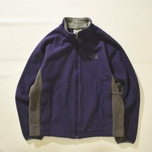 ♪美品 防寒 ノースフェイス THE NORTH FACE バイカラ― フリース ライニング ジャケット M パープル レディース ライナー アウトドア♪_画像2