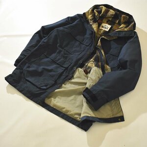 ★70s ヴィンテージ USA製 ウールリッチ WOOLRICH 白タグ チェック裏 ナイロン マウンテン パーカ ジャケット M ★ビンテージ アウトドア★