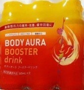 新日本製薬 ボディオーラ ブースタードリンク 糖質ゼロ (疲労感/身体抵抗力) 栄養ドリンク 指定医薬部外品 (BODY AURA) (50mlx3本)x3セット