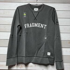 SIZE L CONVERSE ESSENTIALS FRAGMENT DESIGN GREY CREW NECK コンバース エッセンシャルズ フラグメント デザイン クルー ネック グレー