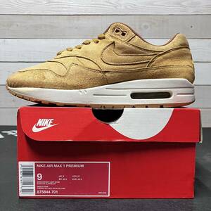 即決送料無料 27cm NIKE AIR MAX 1 PREMIUM WHEAT FLUX 875844-701 ナイキ エア マックス ワン プレミアム ウィート フラックス