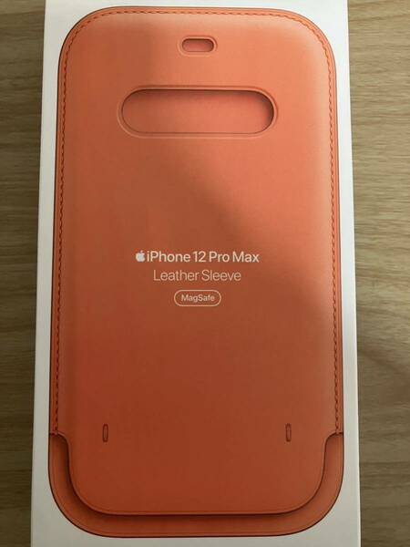 Apple 純正 iPhone 12 pro max レザー スリーブ ピンク