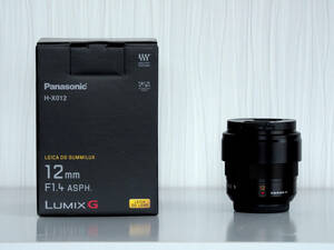 美品！ パナソニック ライカ Panasonic LEICA DG SUMMILUX 12mm / F1.4 ASPH. マイクロフォーサーズ最高峰広角レンズ