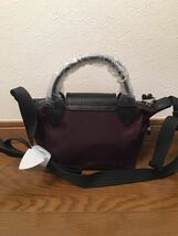 【新品】ロンシャン LONGCHAMP ル プリアージュ エナジートップハンドルバッグ XS バーガンディ_画像2