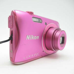 Nikon ニコン コンパクトデジタルカメラ COOLPIX S3700 ピンク【 中古品 / 動作確認済み / 現状品 】