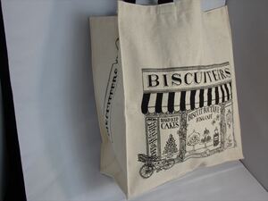 ★新品未使用★トートバッグ (ビスケッターズ Biscuiteers)ロンドン　ノッティングヒル　ポートベロー（アイシング　ビスケット専門店）LO7