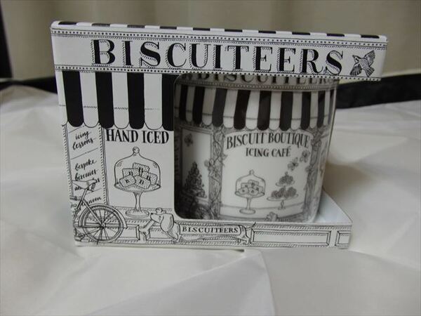 ★新品未使用★ビスケッターズ(Biscuiteers）マグカップ（アイシング　ビスケット専門店）(ロンドン　ノッティングヒル　ポートベロー)LO37