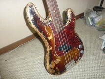 製造元は不明 レリック風に加工された プレシジョン タイプのBass_画像7