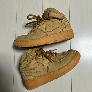 NIKE FORCE1 MID 17cm FLAX