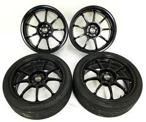 4本セット OZ Racing ホイール 17インチ 17×7J 100 4H 37 マッドブラック ブレンボ可 ALLEGGERITA-HLT O・Z Fiat abarth