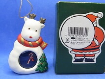 サンリオ 1990年　陶磁器　オーナメント　写真入れ付き【トナカイ】クリスマス　日本製　ヴィンテージ　レア　送料￥220～_画像1