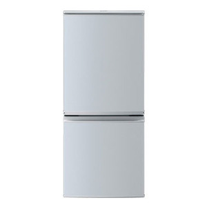 SHARP シャープ 冷蔵庫 137L 2ドア つけかえどっちもドア SJ-D14C-S シルバー 2017年製 一人暮らし 洗浄・除菌済み