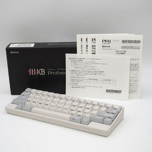 PFU ピーエフユー PC周辺機器 HHKB Professional HYBRID Type-S 英語配列／白 Happy Hacking Keyboard PD-KB800WS 美品
