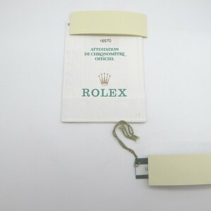 ROLEX ロレックス 腕時計 エクスプローラー 16570 純正 プライスタグ ギャランティ 国際保証書 U番 1997年ごろ 時計 付属品 廃番品 冊子の画像1